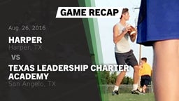 Recap: Harper  vs. Texas Leadership Charter Academy  2016