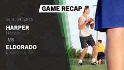 Recap: Harper  vs. Eldorado  2016