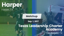 Matchup: Harper vs. Texas Leadership Charter Academy  2017