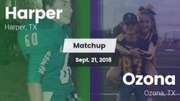 Matchup: Harper vs. Ozona  2018