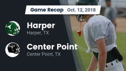 Recap: Harper  vs. Center Point  2018