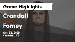 Crandall  vs Forney  Game Highlights - Oct. 30, 2020