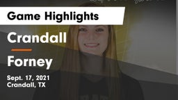 Crandall  vs Forney Game Highlights - Sept. 17, 2021