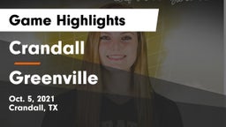 Crandall  vs Greenville  Game Highlights - Oct. 5, 2021