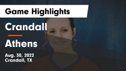 Crandall  vs Athens  Game Highlights - Aug. 30, 2022