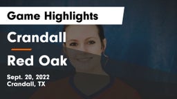 Crandall  vs Red Oak  Game Highlights - Sept. 20, 2022