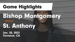 Bishop Montgomery  vs St. Anthony  Game Highlights - Jan. 20, 2022