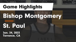 Bishop Montgomery  vs St. Paul  Game Highlights - Jan. 24, 2023