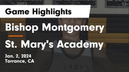 Bishop Montgomery  vs St. Mary's Academy Game Highlights - Jan. 2, 2024