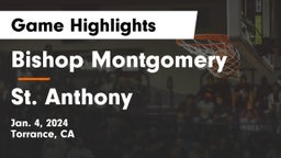 Bishop Montgomery  vs St. Anthony  Game Highlights - Jan. 4, 2024