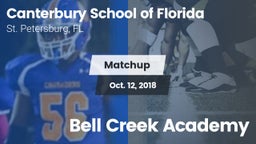 Matchup: Canterbury vs. Bell Creek Academy 2018
