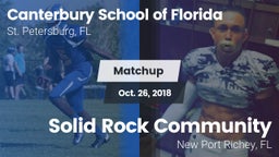 Matchup: Canterbury vs. Solid Rock Community  2018