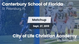 Matchup: Canterbury vs. City of Life Christian Academy  2019
