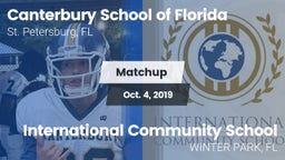 Matchup: Canterbury vs. International Community School 2019