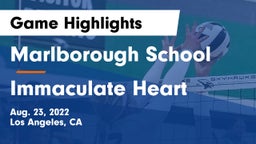 Marlborough School vs Immaculate Heart  Game Highlights - Aug. 23, 2022