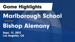 Marlborough School vs Bishop Alemany  Game Highlights - Sept. 13, 2022