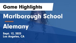 Marlborough School vs Alemany Game Highlights - Sept. 12, 2023