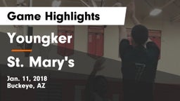 Youngker  vs St. Mary's  Game Highlights - Jan. 11, 2018