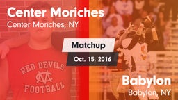 Matchup: Center Moriches vs. Babylon  2016