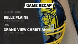 Recap: Belle Plaine  vs. Grand View Christian 2016