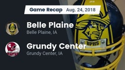 Recap: Belle Plaine  vs. Grundy Center  2018