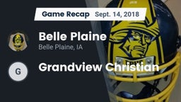Recap: Belle Plaine  vs. Grandview Christian 2018