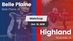 Matchup: Belle Plaine vs. Highland  2018