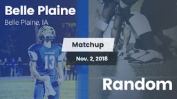 Matchup: Belle Plaine vs. Random 2018