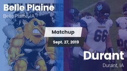Matchup: Belle Plaine vs. Durant  2019