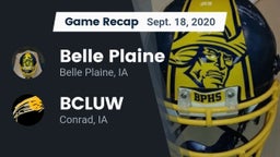 Recap: Belle Plaine  vs. BCLUW  2020