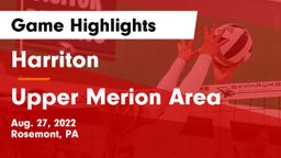 Harriton  vs Upper Merion Area  Game Highlights - Aug. 27, 2022