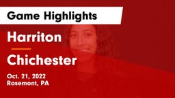 Harriton  vs Chichester  Game Highlights - Oct. 21, 2022