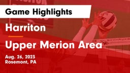 Harriton  vs Upper Merion Area  Game Highlights - Aug. 26, 2023