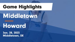 Middletown  vs Howard  Game Highlights - Jan. 28, 2023