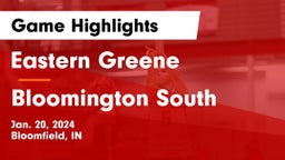 Eastern Greene  vs Bloomington South  Game Highlights - Jan. 20, 2024