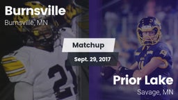 Matchup: Burnsville vs. Prior Lake  2017