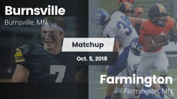 Matchup: Burnsville vs. Farmington  2018