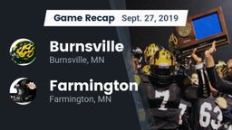 Recap: Burnsville  vs. Farmington  2019
