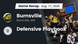 Recap: Burnsville  vs. Defensive  Playbook 2020