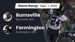 Recap: Burnsville  vs. Farmington  2022