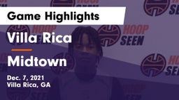 Villa Rica  vs Midtown   Game Highlights - Dec. 7, 2021