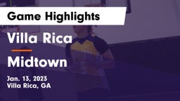 Villa Rica  vs Midtown   Game Highlights - Jan. 13, 2023