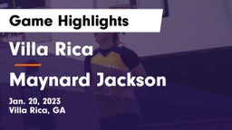Villa Rica  vs Maynard Jackson  Game Highlights - Jan. 20, 2023