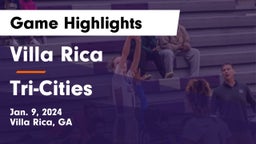 Villa Rica  vs Tri-Cities  Game Highlights - Jan. 9, 2024