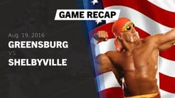 Recap: Greensburg  vs. Shelbyville  2016