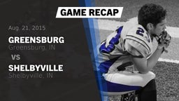 Recap: Greensburg  vs. Shelbyville  2015