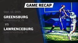 Recap: Greensburg  vs. Lawrenceburg  2015