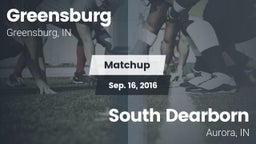 Matchup: Greensburg vs. South Dearborn  2016
