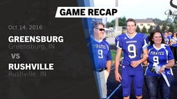Recap: Greensburg  vs. Rushville  2016