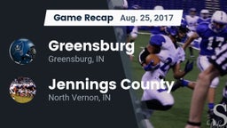 Recap: Greensburg  vs. Jennings County  2017